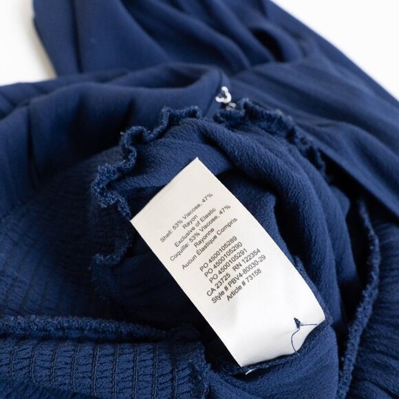 ✨ Aritzia Wilfred Illana Wide Leg Jumpsuit Classic Navy Lightweight - Picture 13 of 15